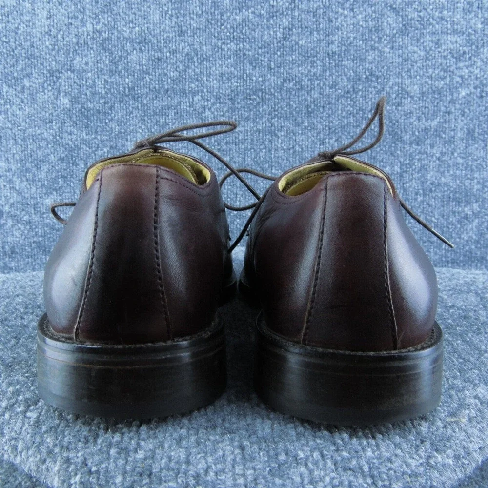Bass & Co The Esser Men Derby Oxfords Shoes Brown Leather Lace Up Size 11 Medium